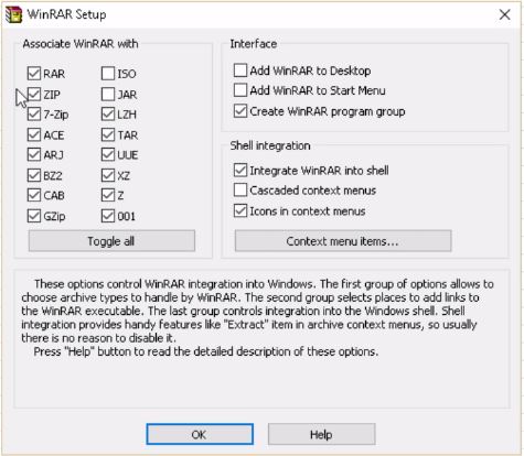 File formats supported by WINRRR