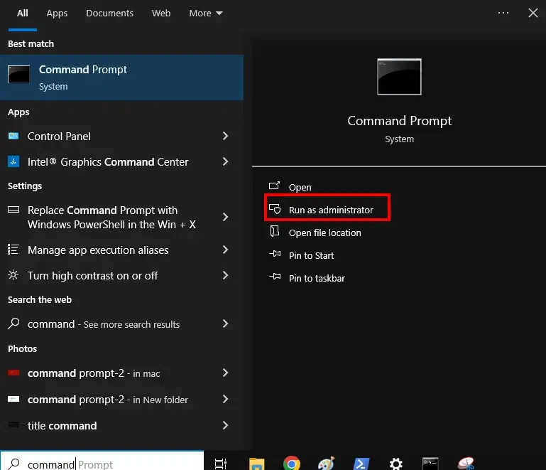 Secure Command Example