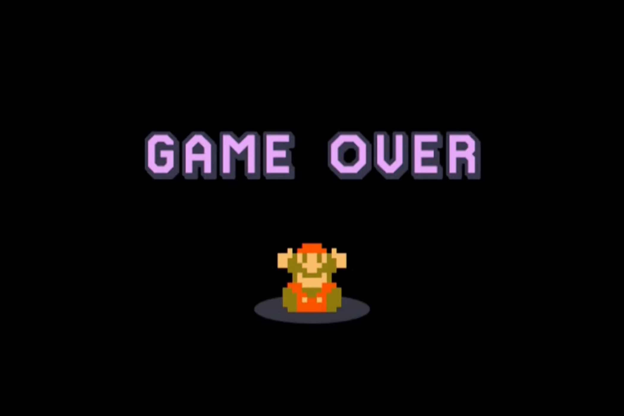 Mario Maker Game Over