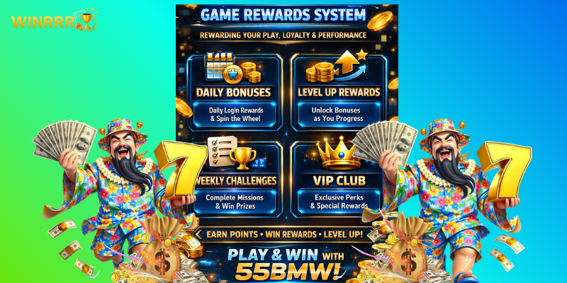 The 55bmw game rewards system is a structured incentive program designed to reward users for their participation, loyalty, and performance on the platform.